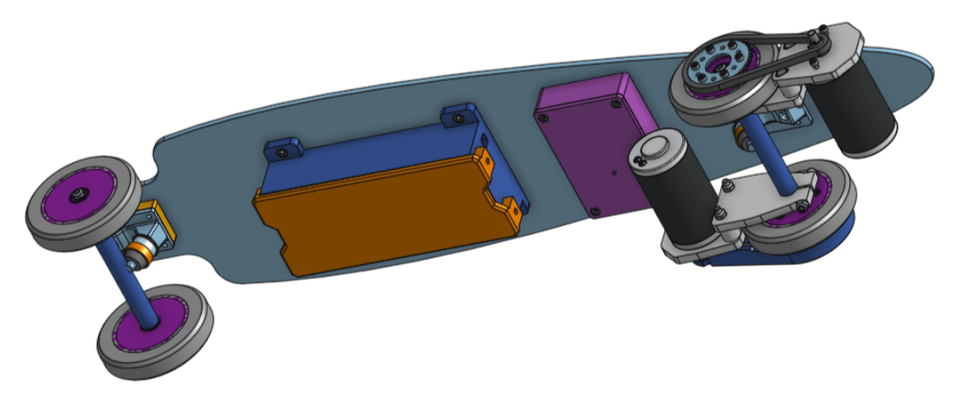 CAD of new battery housing